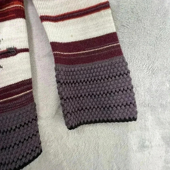 BCBG Maxazria Cardigan Women Sz XL Open Front Tribal Aztec Multicolor Sweater - Picture 6 of 13